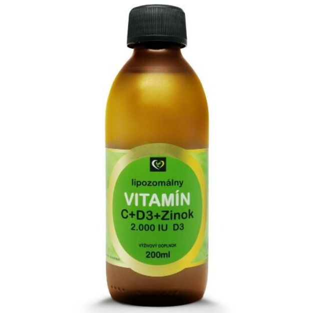 Picture of ZDRAVÝ SVET Lipozomálny vitamín C + D3 + zinok 200 ml